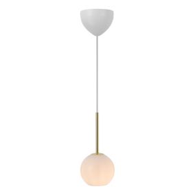 Suspension FRANCA, Verrerie, Couleur Laiton, E14, H.27, IP20 / NORDLUX Intérieur