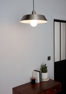 Suspension Gammuse Galva GoodHome gris IP20 E27