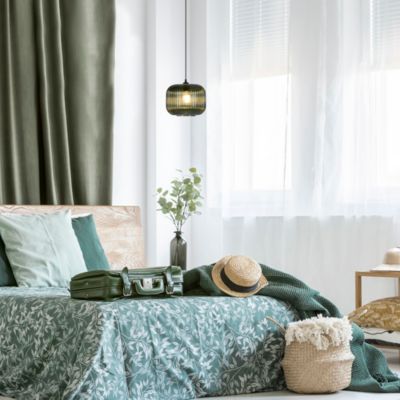 Lampe à Suspension Vintage en Verre Bullé Fumé et Laiton, Pays-Bas en