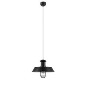 Suspension Genly GoodHome noir IP20 E27