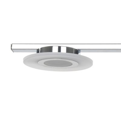 Suspension Giedi 4 LED intégrée argent