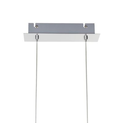 Suspension Giedi 4 LED intégrée argent