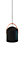 Suspension Hayott noir E27 15W IP20 Ø25 x H. 120 cm