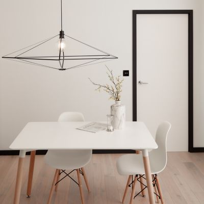Suspension Heyka E27 IP20 noir 120 cm