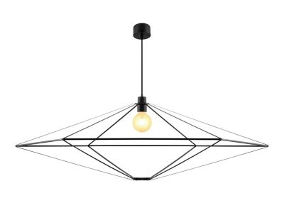 Suspension Heyka E27 IP20 noir 120 cm