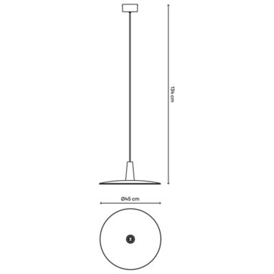 Suspension Hibonit E27 IP20 noir 45cm
