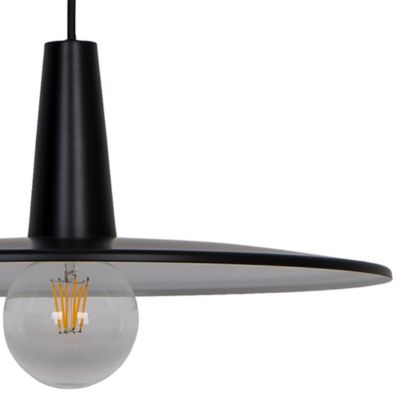 Suspension Hibonit E27 IP20 noir 45cm