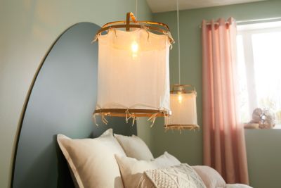 Suspension Hikari E27 40W IP20 ⌀38xH.125cm bambou coloris naturel Corep