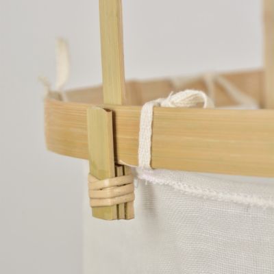 Suspension Hikari E27 40W IP20 ⌀38xH.125cm bambou coloris naturel Corep