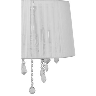 Suspension Hovland 3 lampes E14 IP20 argent et blanc