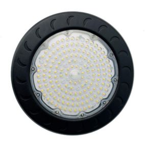 Suspension Industrielle HighBay UFO 100W IP65 NOIR - Blanc Froid 6000K - 8000K - SILAMP