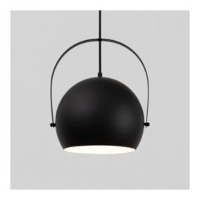 Suspension industrielle noire style atelier - Tassino