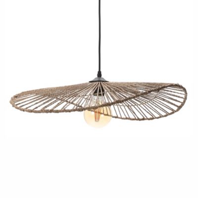 Suspension 5 points lumineux culot E27 bois et métal intérieur | Näve