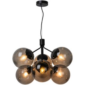 Suspension IVONA, Verrerie, Couleur Noir, E27, H.44.5, IP20 / NORDLUX Intérieur