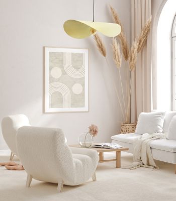 Suspension Jodha acier doré E27 40W IP20 Ø80cm x H.96cm Seynave