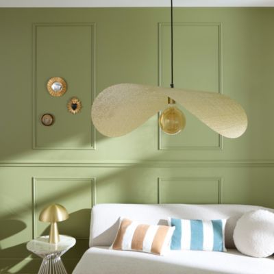 Suspension Jodha acier doré E27 40W IP20 Ø80cm x H.96cm Seynave