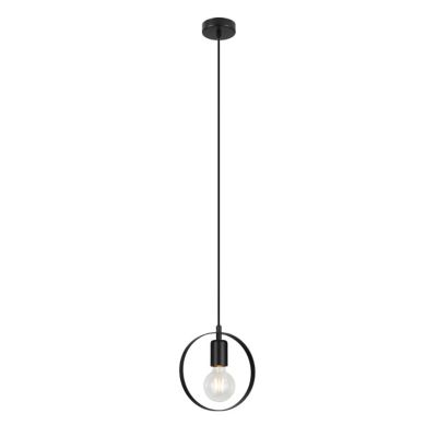 Suspension Kaitains E27 IP20 ⌀20cm noir