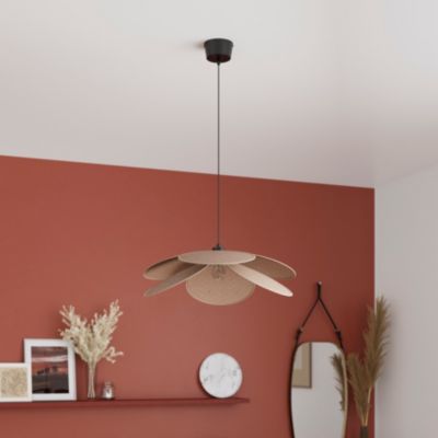 Suspension Kenya E27 15W ⌀70xH.100cm noir GoodHome