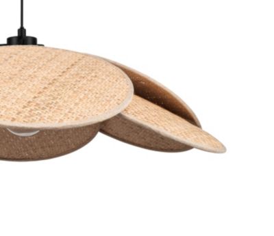 Suspension Kenya E27 15W ⌀70xH.100cm noir GoodHome