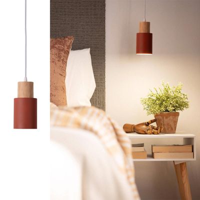 Suspension DKD Home Decor Jaune Marron Métal Bois MDF 40 W 50 x 50 x 73 cm