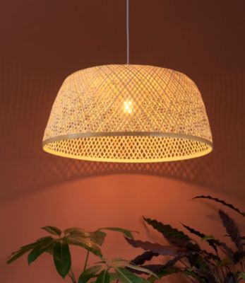 Suspension Lawa en rotin E27/60W IP20 Ø62 cm x H 27 cm Seynave