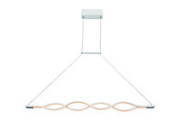 Suspension LED Colours Carignan blanc H.100 cm