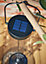 Suspension LED intégrée à énergie solaire Koyaka IP44 0.05W Ø28,8cm Noir