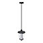 Suspension LED intégrée E27 Haro 1000lm 11W IP44 GoodHome gris anthracite