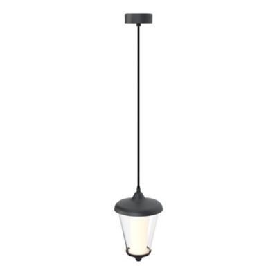 Suspension LED intégrée E27 Haro 1000lm 11W IP44 GoodHome gris anthracite