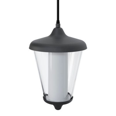 Suspension LED intégrée E27 Haro 1000lm 11W IP44 GoodHome gris anthracite
