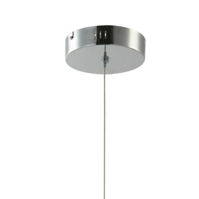 Suspension LED intégrée Kohmani 1700lm 30W IP20 GoodHome argent