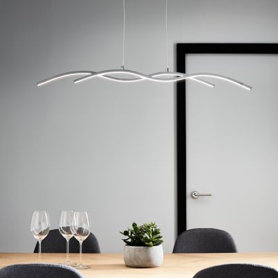 Suspension LED intégréevariable LED intégrée Alani 1850lm 24W IP20 GoodHome argent