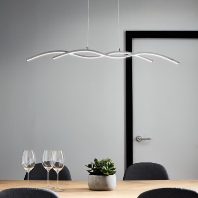 Suspension LED intégréevariable LED intégrée Alani 1850lm 24W IP20 GoodHome argent