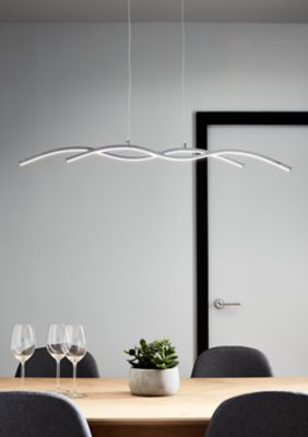 Suspension LED intégréevariable LED intégrée Alani 1850lm 24W IP20 GoodHome argent