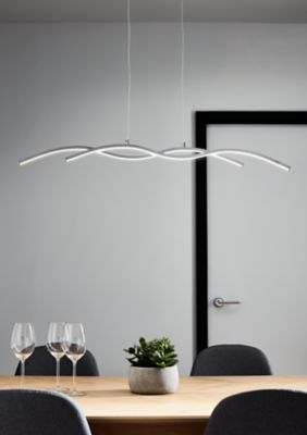 Suspension LED intégréevariable LED intégrée Alani 1850lm 24W IP20 GoodHome argent
