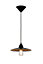 Suspension LED Lucide Peter noir H.140 cm