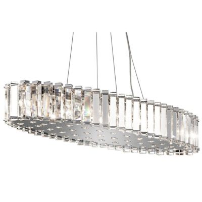 Suspension îlot Crystal Skye 12 lumières