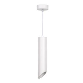 Suspension Luminaire Biseautée GU10 IP20 30cm Blanc - SILAMP