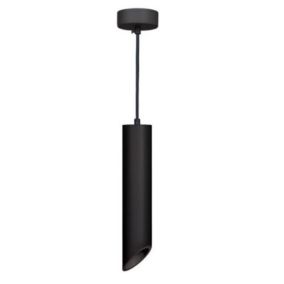 Suspension Luminaire Biseautée GU10 IP20 30cm Noir - SILAMP