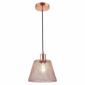 Suspension luminaire Rose dorée Diamètre 210mm douille E27 avec Câble 1,1m Suspensions d'éclairage intérieur idéale lustre