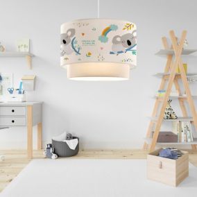 Suspension Lurgan pour enfant E27 70 cm motif de koala lux.pro