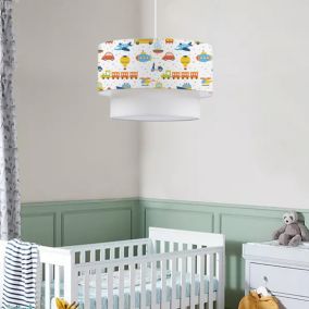 Suspension Lurgan pour enfant E27 70 cm motif de véhicules lux.pro