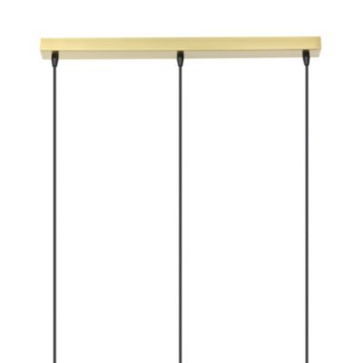 Suspension Lybia 3 lumières E27 75W ⌀74xL.20xH.110cm laiton GoodHome