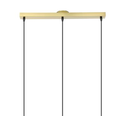 Suspension Lybia 3 lumières E27 75W ⌀74xL.20xH.110cm laiton GoodHome