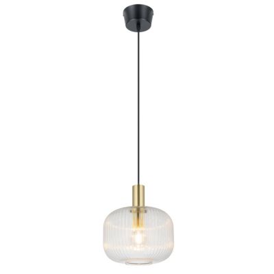 Suspension Lybia E27 25W ⌀25xH.110cm laiton GoodHome