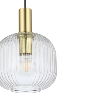 Suspension Lybia E27 25W ⌀25xH.110cm laiton GoodHome