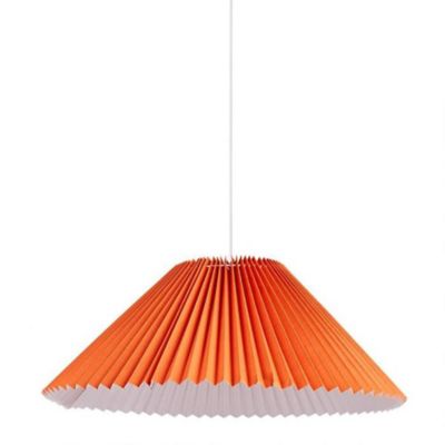 Suspension métal et lin Aurélia orange D52