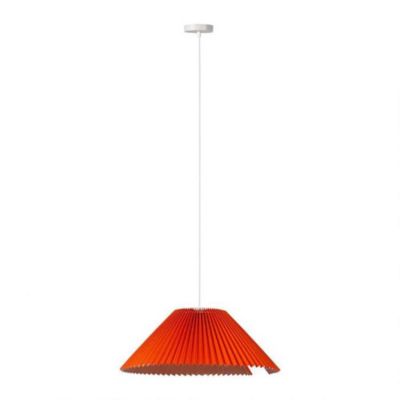 Suspension métal et lin Aurélia orange D52