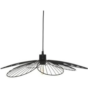 Suspension métal noir Fleur D57 Atmosphera - Noir