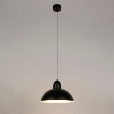 Suspension Métal Noir, Métal Noir Doré, D:450, H:1500, Excl. 1xE27 60W